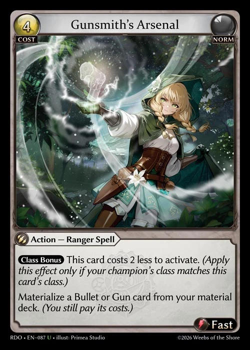 Gunsmith's Arsenal &mdash; Grand Archive TCG card
