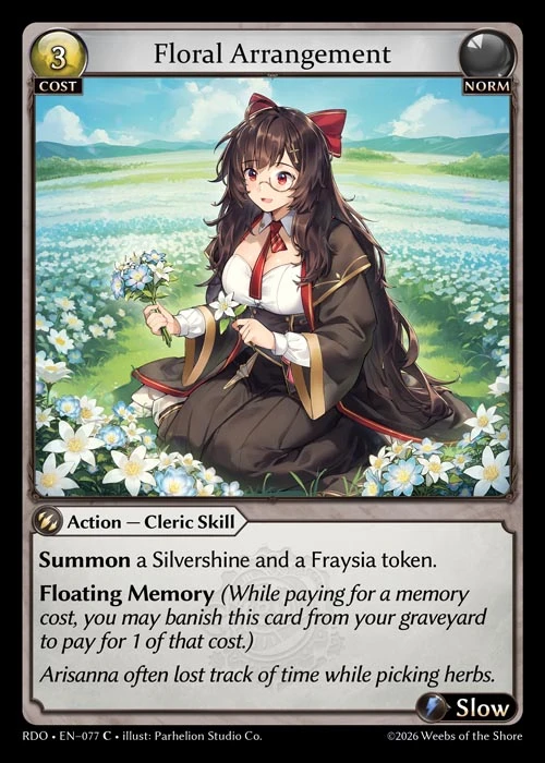 Floral Arrangement &mdash; Grand Archive TCG card