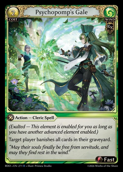 Psychopomp's Gale &mdash; Grand Archive TCG card
