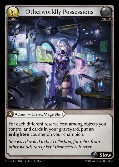 Otherworldly Possessions &mdash; Grand Archive TCG card