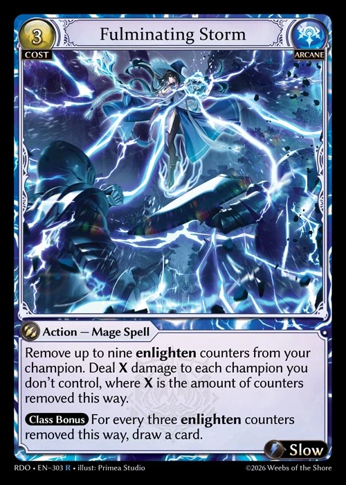 Fulminating Storm &mdash; Grand Archive TCG card