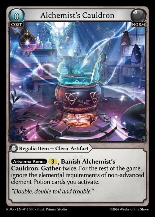 Alchemist's Cauldron &mdash; Grand Archive TCG card
