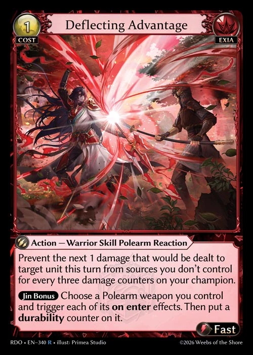 Deflecting Advantage &mdash; Grand Archive TCG card