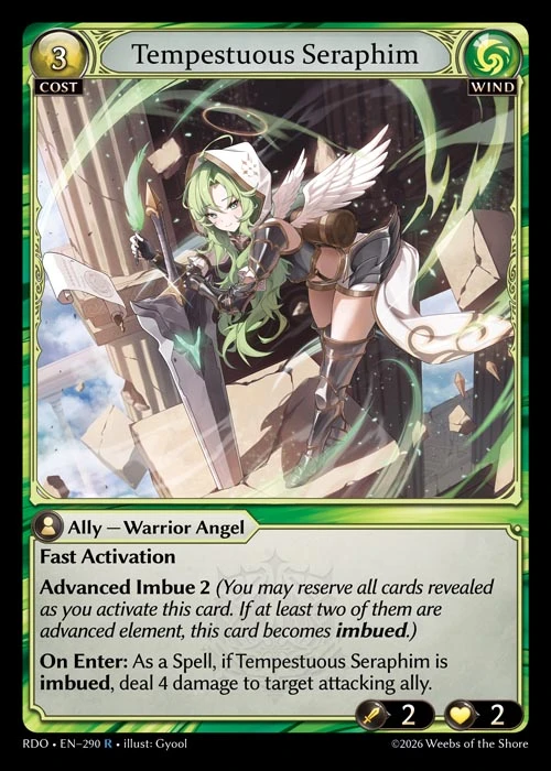 Tempestuous Seraphim &mdash; Grand Archive TCG card