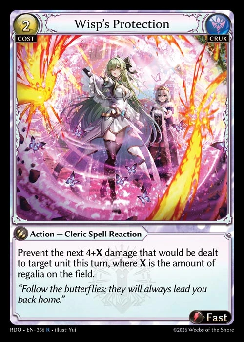 Wisp's Protection &mdash; Grand Archive TCG card