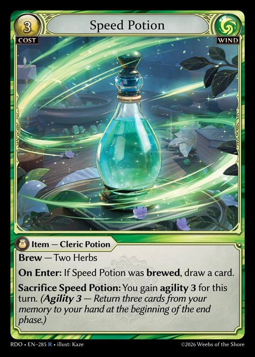 Speed Potion &mdash; Grand Archive TCG card