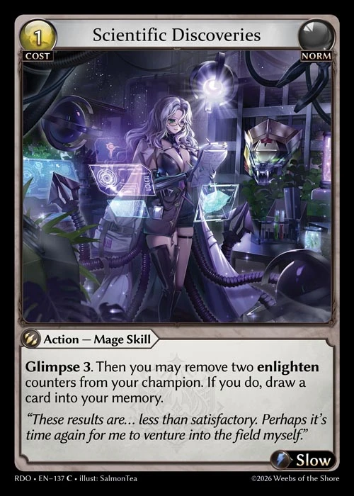 Scientific Discoveries &mdash; Grand Archive TCG card
