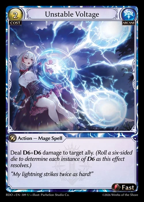 Unstable Voltage &mdash; Grand Archive TCG card