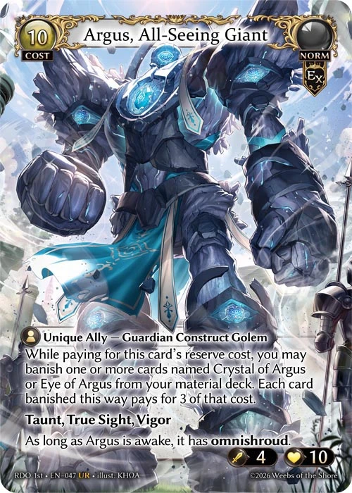 Argus, All-Seeing Giant &mdash; Grand Archive TCG card