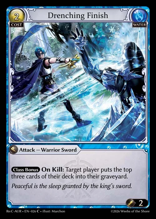 Drenching Finish &mdash; Grand Archive TCG card