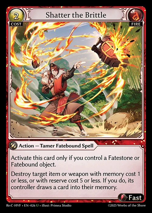 Shatter the Brittle &mdash; Grand Archive TCG card