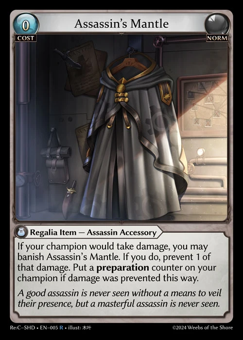 Assassin's Mantle &mdash; Grand Archive TCG card