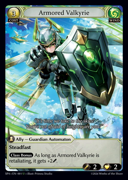 Armored Valkyrie &mdash; Grand Archive TCG card