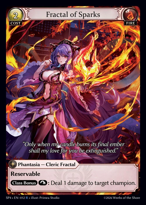 Fractal of Sparks &mdash; Grand Archive TCG card