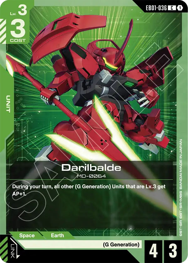 Darilbalde &mdash; Gundam Card Game card