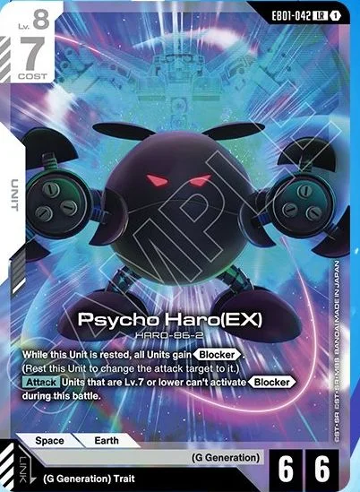 Psycho Haro(EX) &mdash; Gundam Card Game card