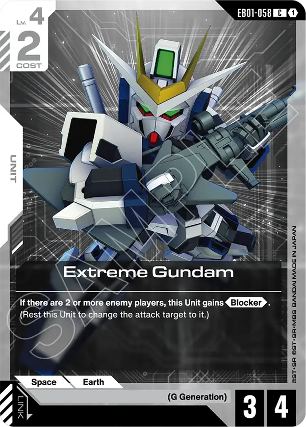 Extreme Gundam &mdash; Gundam Card Game card
