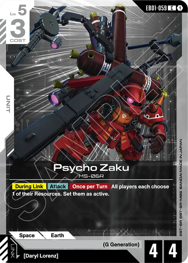 Psycho Zaku &mdash; Gundam Card Game card