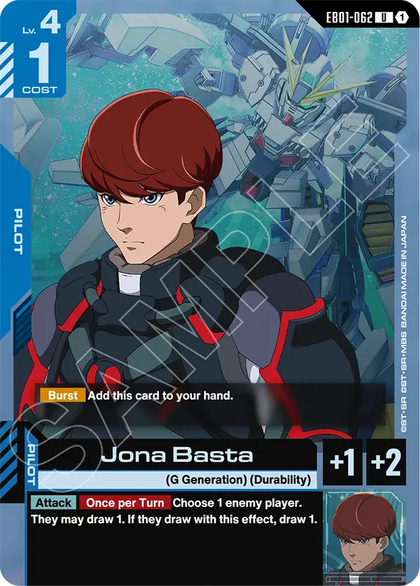 Jona Basta &mdash; Gundam Card Game card