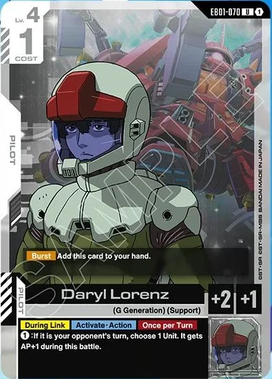 Daryl Lorenz &mdash; Gundam Card Game card