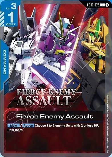 Fierce Enemy Assault &mdash; Gundam Card Game card
