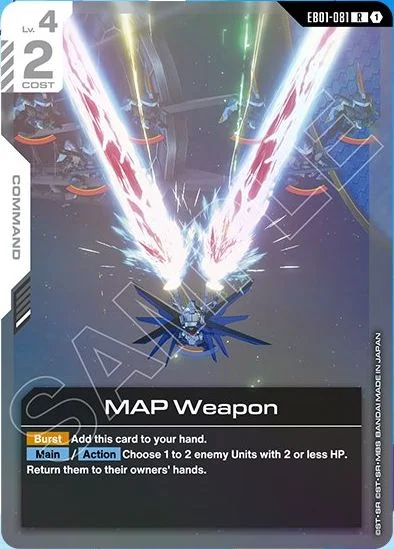MAP Weapon &mdash; Gundam Card Game card