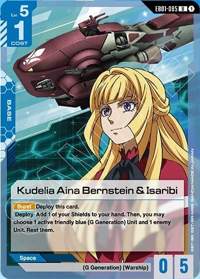 Kudelia Aina Bernstein & Isaribi &mdash; Gundam Card Game card