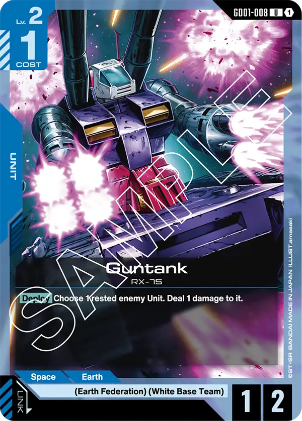 Guntank &mdash; Gundam Card Game card