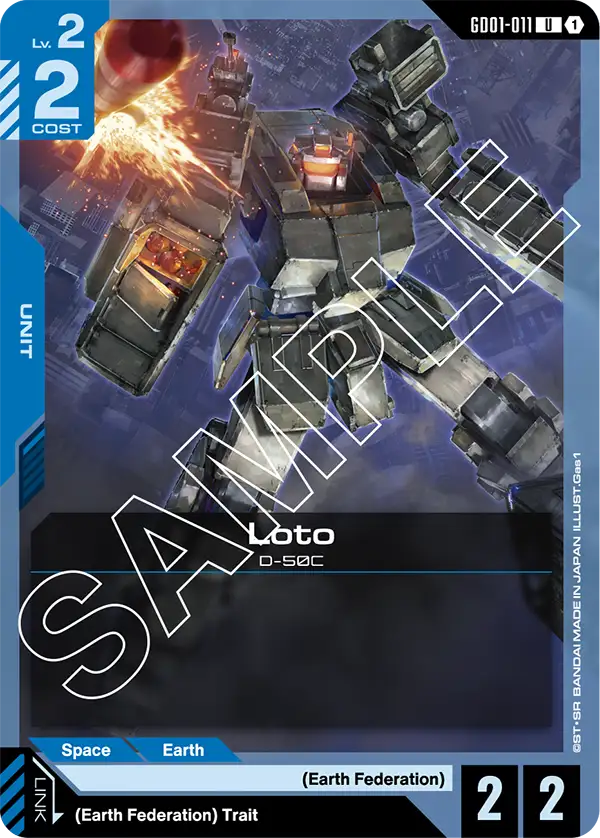 Loto &mdash; Gundam Card Game card