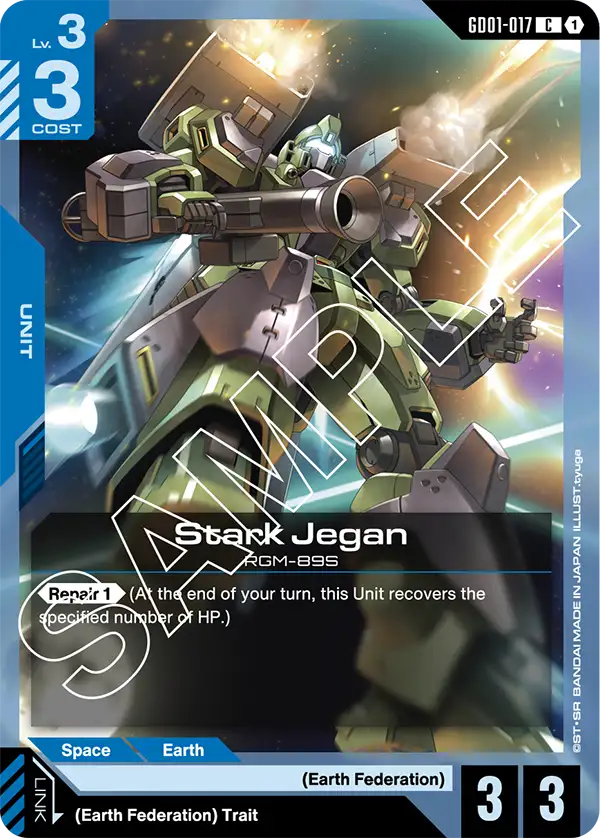 Stark Jegan &mdash; Gundam Card Game card