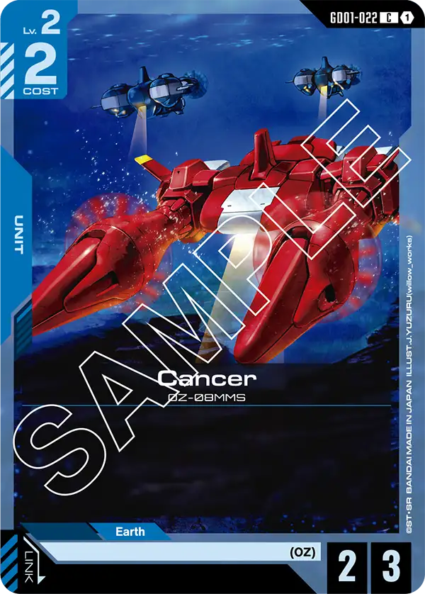 Cancer &mdash; Gundam Card Game card