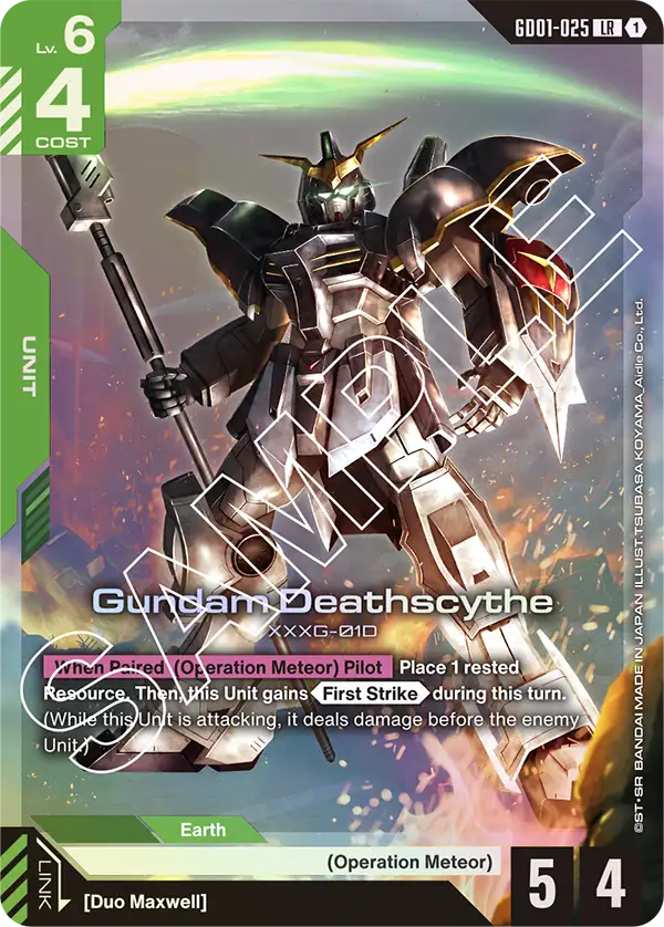 Gundam Deathscythe &mdash; Gundam Card Game card