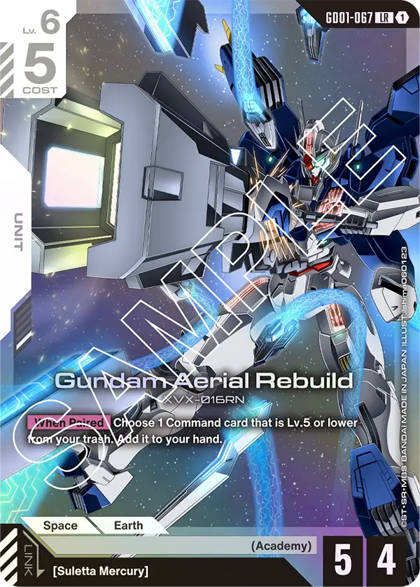 Gundam Aerial Rebuild &mdash; Gundam Card Game card