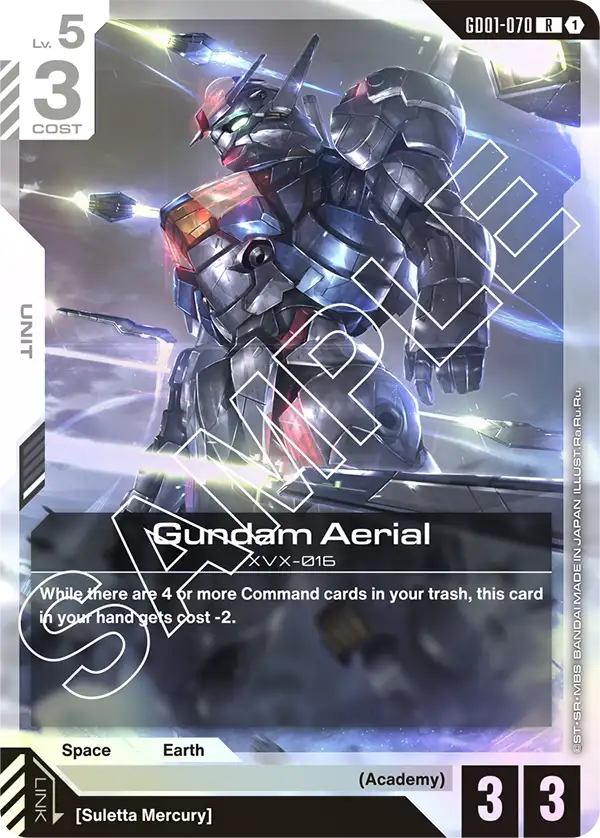 Gundam Aerial &mdash; Gundam Card Game card