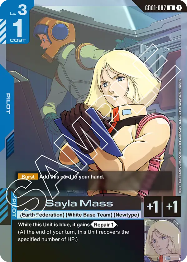 Sayla Mass &mdash; Gundam Card Game card