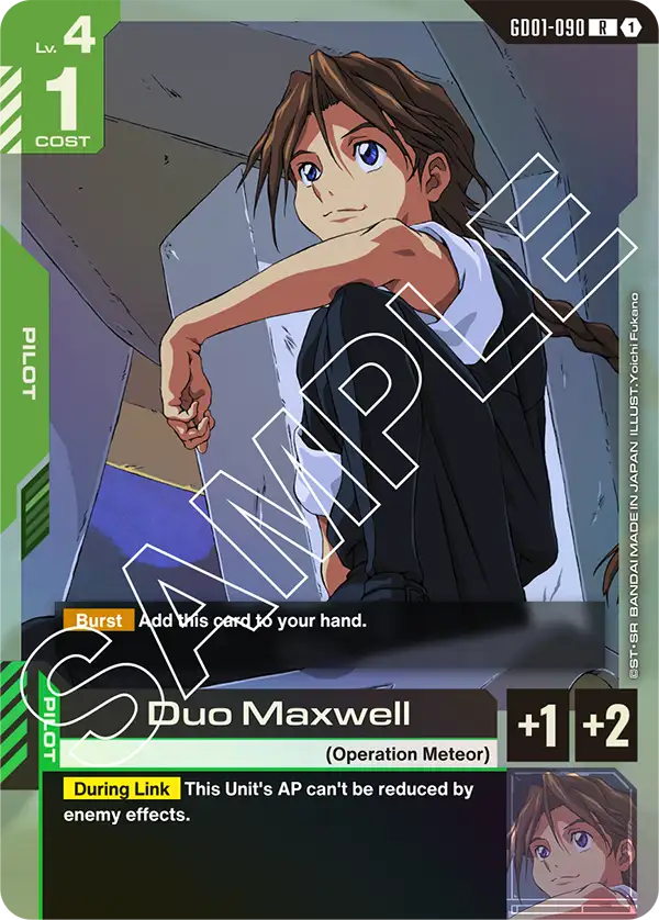 Duo Maxwell &mdash; Gundam Card Game card