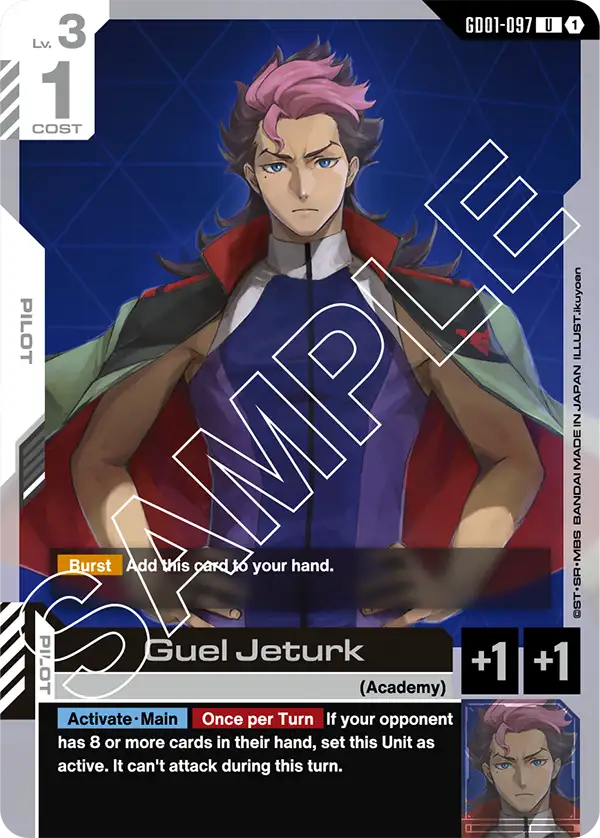 Guel Jeturk &mdash; Gundam Card Game card