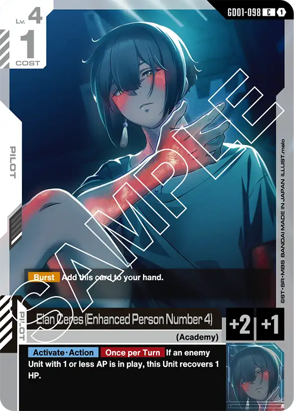 Elan Ceres (Enhanced Person Number 4) &mdash; Gundam Card Game card