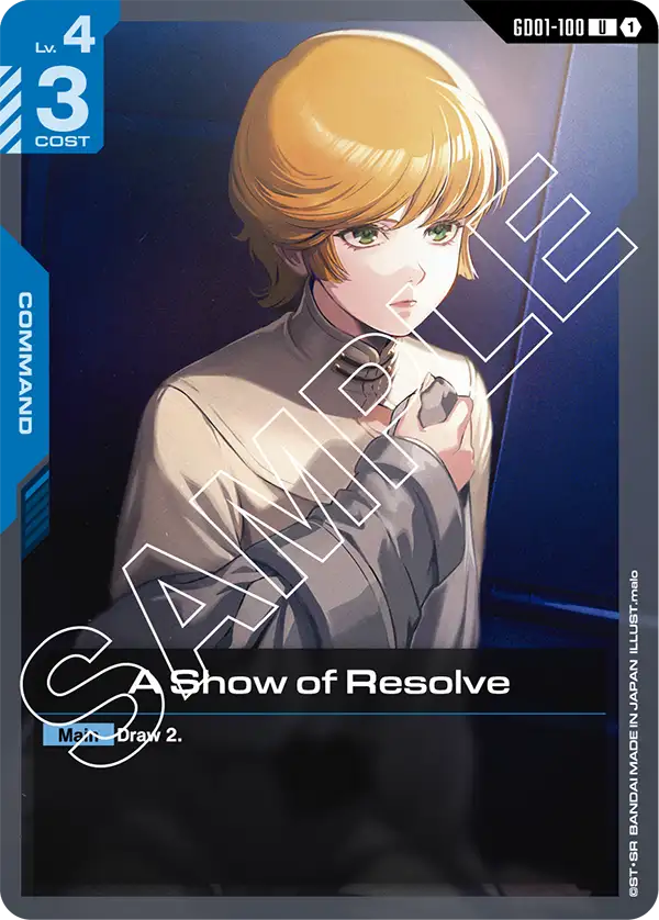 A Show of Resolve &mdash; Gundam Card Game card