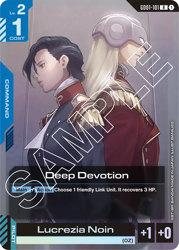 Deep Devotion &mdash; Gundam Card Game card