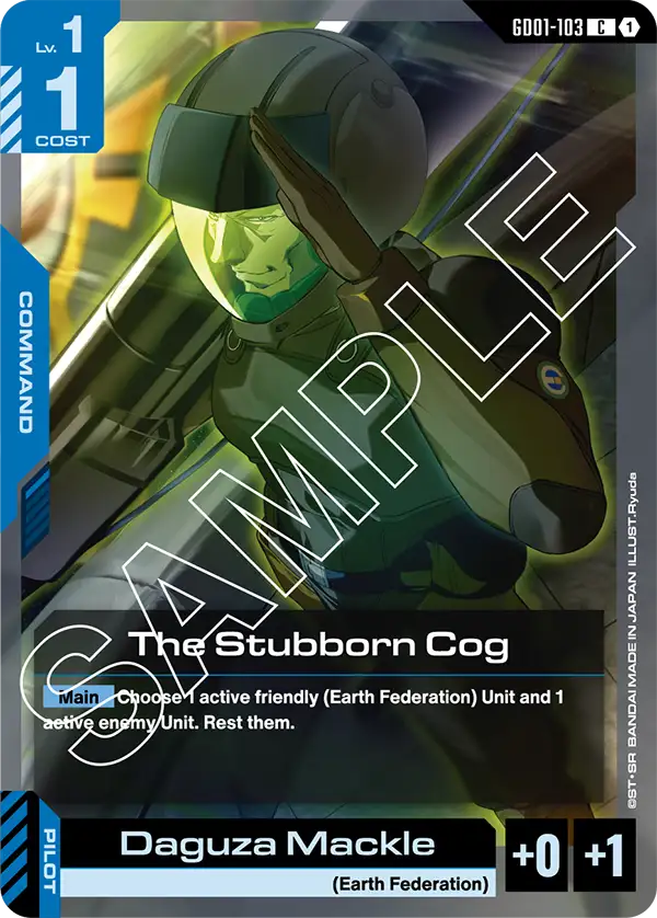 The Stubborn Cog &mdash; Gundam Card Game card