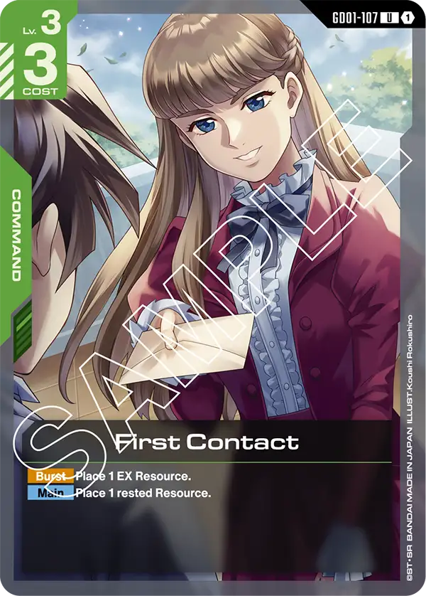 First Contact &mdash; Gundam Card Game card