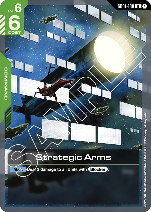 Strategic Arms &mdash; Gundam Card Game card