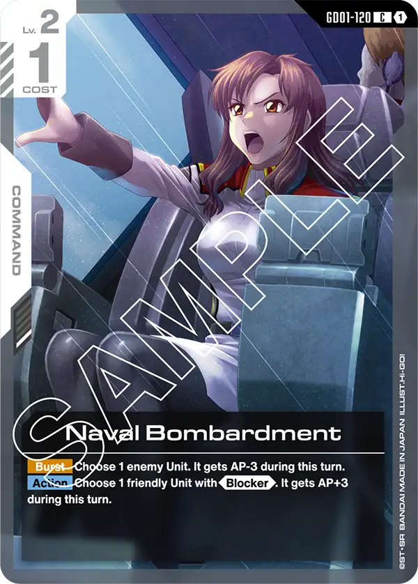 Naval Bombardment &mdash; Gundam Card Game card