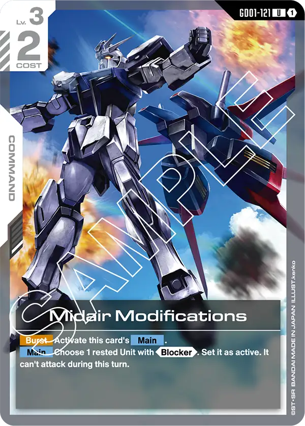 Midair Modifications &mdash; Gundam Card Game card