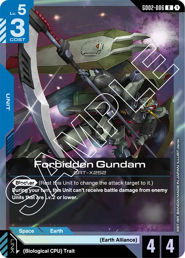 Forbidden Gundam &mdash; Gundam Card Game card