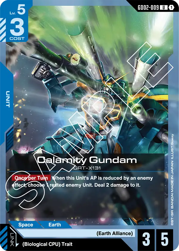 Calamity Gundam &mdash; Gundam Card Game card