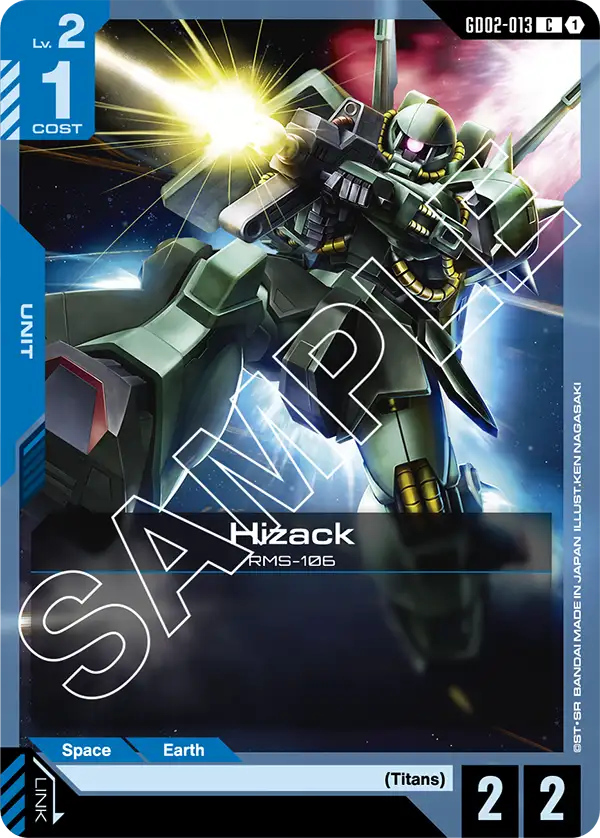 Hizack &mdash; Gundam Card Game card