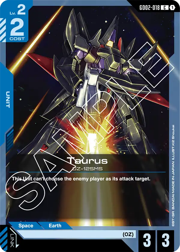 Taurus &mdash; Gundam Card Game card