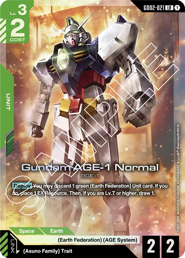 Gundam AGE-1 Normal &mdash; Gundam Card Game card